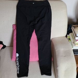 Lululemon Pure Barre Hi Waist Black Leggings 10